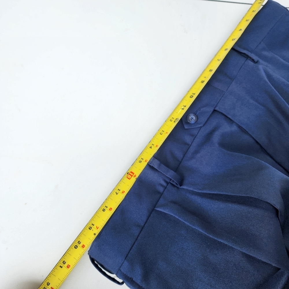 NWT $109 Jos A Bank Traveler Tailored Fit Pants Men 40x32 Navy Blue Performance - Picture 10 of 13